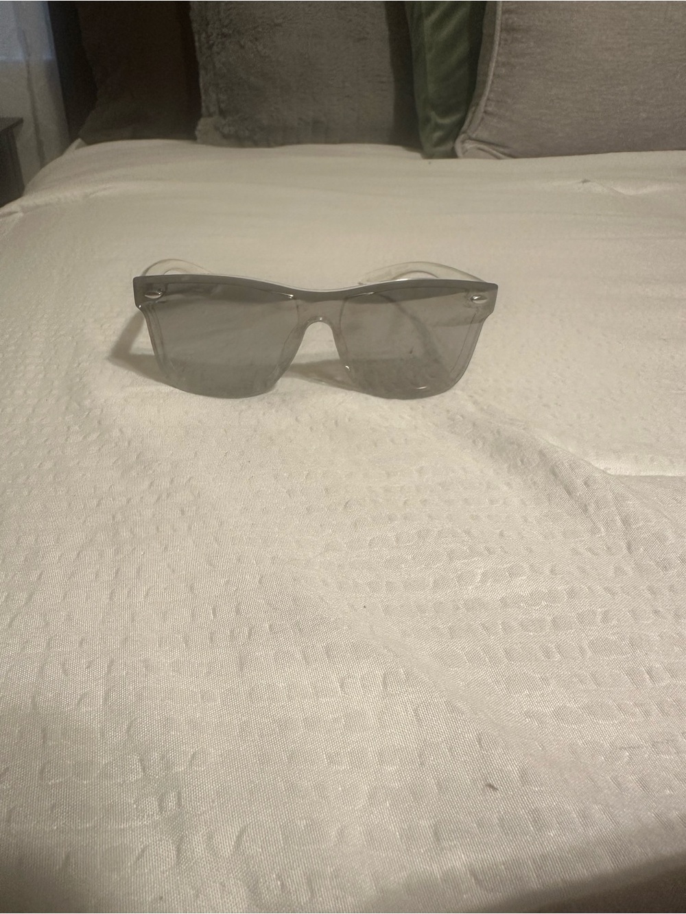 Smoky Gray Shield Sunglasses